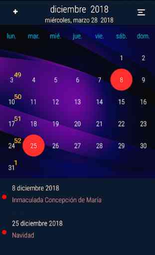 Calendario Colombia 2