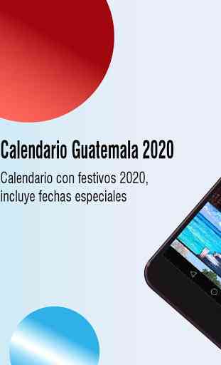 calendario guatemala 2020, calendario con festivos 1