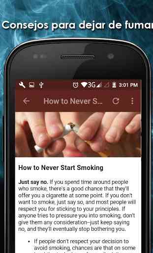 Cómo dejar de fumar 4