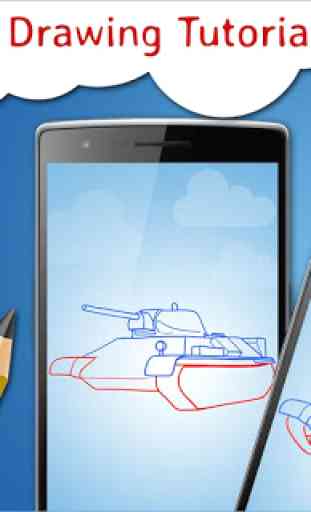 Cómo dibujar tanques Aplicación de dibujo 3