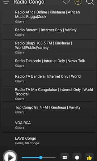 Congo Radio Stations Online - Congo FM AM Music 4