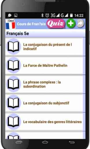 Cours de Français 2