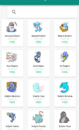 Cute Dolphin Emoji Fun WAStickerSApp for Whatsapp 1