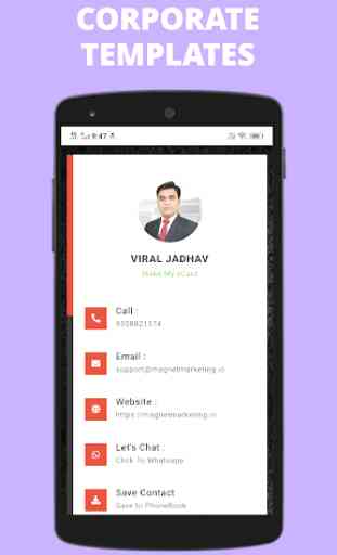 Digital Business Card Maker App by Make My vCard 2