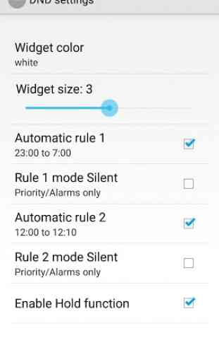 Do Not Disturb toggle widget 3