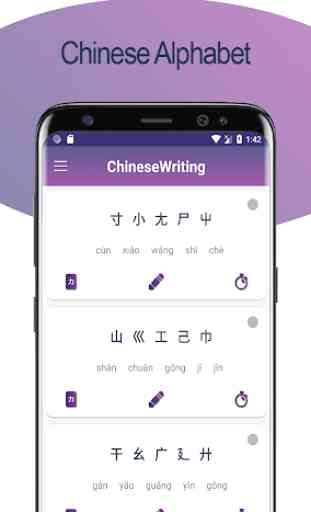Escritura del alfabeto chino - Awabe 2