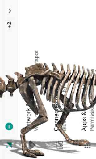 Esqueleto de dinosaurio camina en el teléfono joke 3