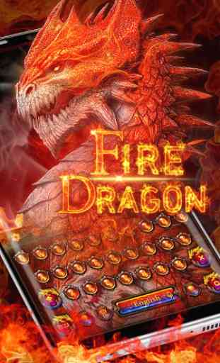 Fire dragon godzilla Keyboard 1