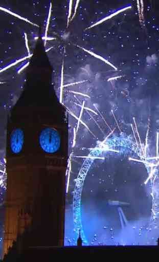 Fireworks New Year London Live Wallpaper 3