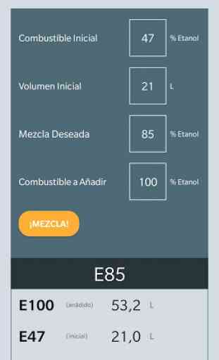 FlexCalc Mobile - La Mejor Calculadora de Flexfuel 3