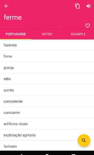 French Portuguese Offline Dictionary & Translator 2