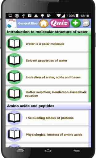 General Biochemistry course 1
