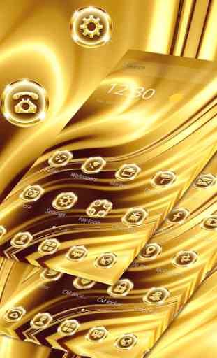 Gold Luxury Silk Business Smooth Theme 1