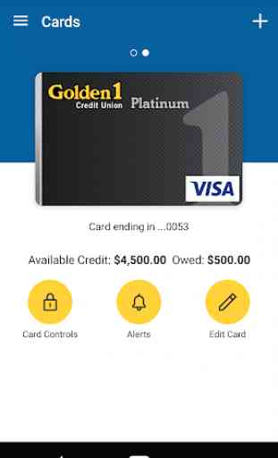 Golden 1 Card Controls 1