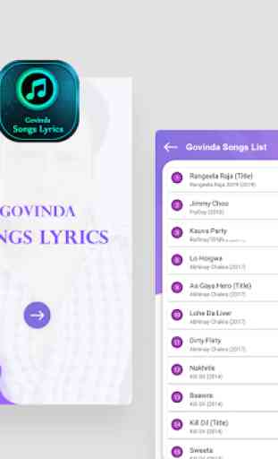 Govinda Songs lyrics 1