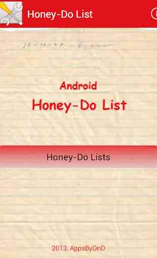 Honey-Do List 1