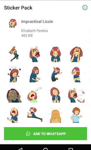 Impractical Lizzie Stickers 1