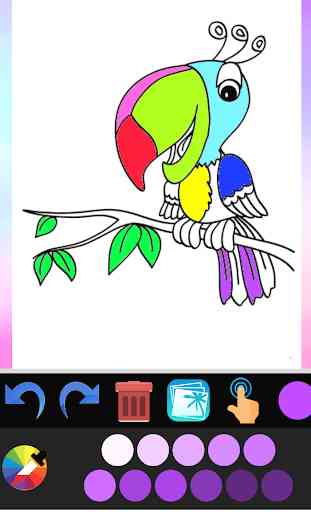 Libro para colorear aves 4