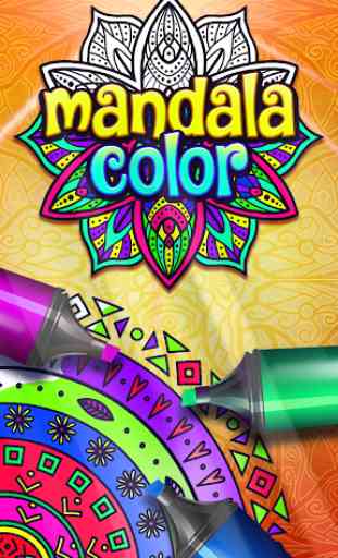 Mandala colour y dibujar 1