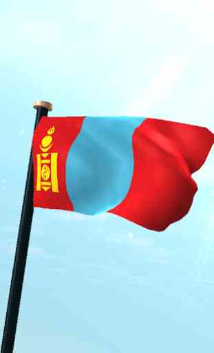 Mongolia Bandera 3D Gratis 1