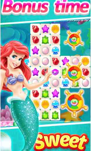 New Match 3 Games : Mermaid Match Puzzle 3