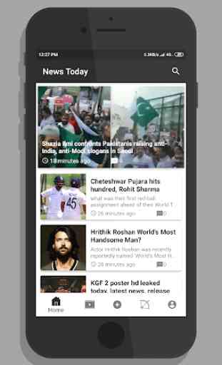 News Today App (NewsHunt) Viral videos, short News 1
