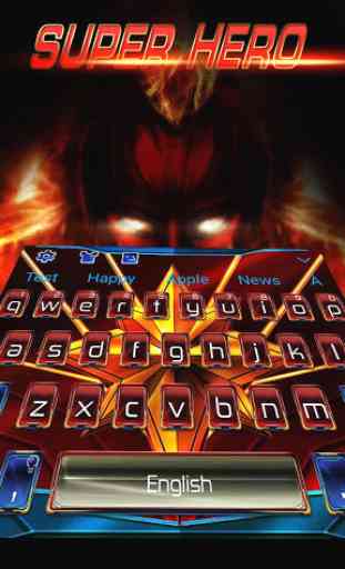 Nobel Marvel Warrior Hero Keyboard Theme 2