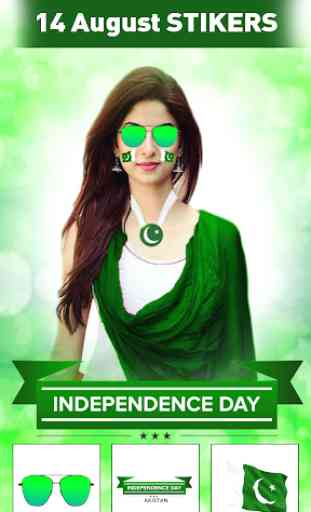 Pak Flag Face Photo Editor:14 Aug Independence Day 1