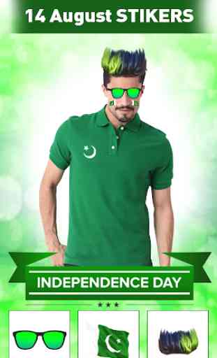 Pak Flag Face Photo Editor:14 Aug Independence Day 3