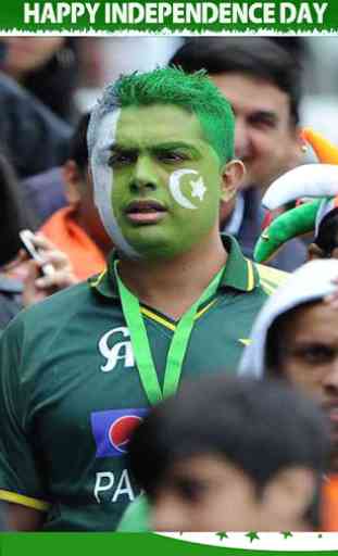 Pak Flag on Face Maker/14 August Photo Editor 3