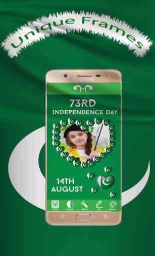 Pak Flag Selfie Photo Editor - 14 Aug DP Maker 2