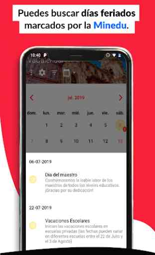 Perú Calendario Escolar 2019 3