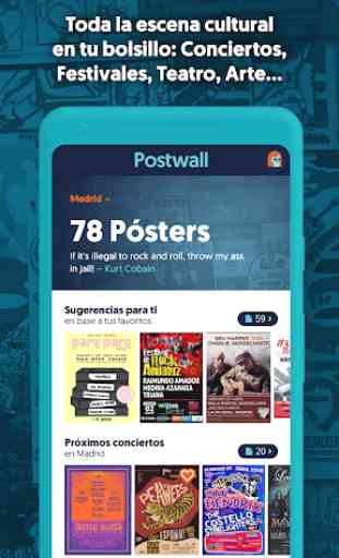 Postwall. Conciertos, música y posters 3