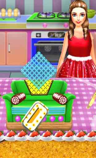 Princess Sofa Cake Maker Game: Kitchen Doll Chef 3