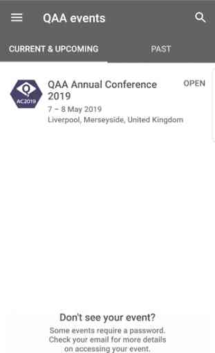 QAA events 2