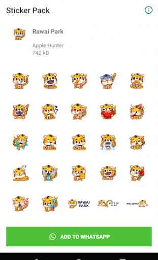 Rawai Park Tiger - Stickers for WhatsApp 1