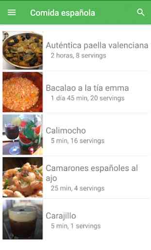 Recetas de comida española en español gratis. 3