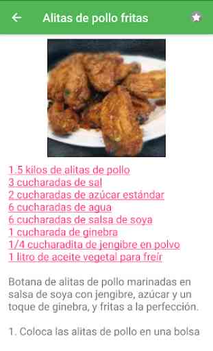 Recetas de frito en español gratis sin internet. 2