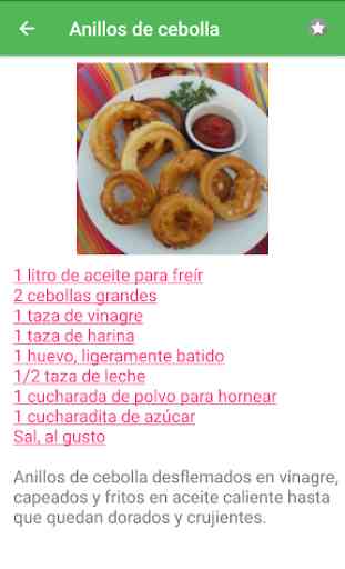Recetas de frito en español gratis sin internet. 4