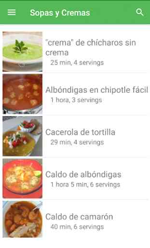 Recetas de sopas y cremas en español gratis. 1