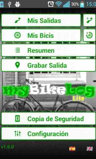 Registro de rutas en bicicleta 1