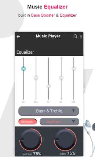 Reproductor de música MP3 Audio Beats ecualizador 3