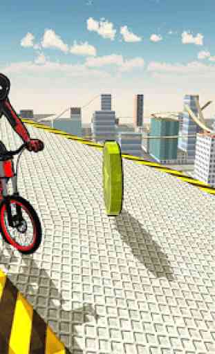 Super Hero Rooftop BMX Bicycle Stunts 2