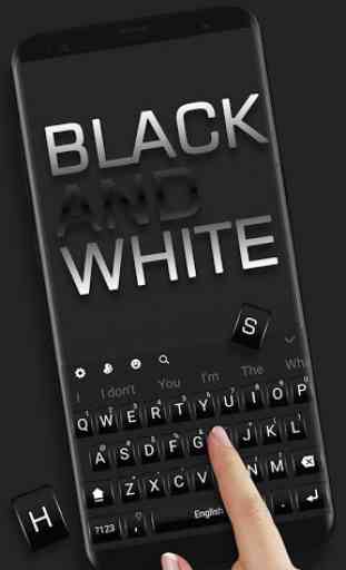 Tema de teclado blanco y negro 2