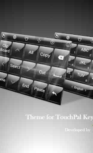 Tema de teclado GlassBlack 1