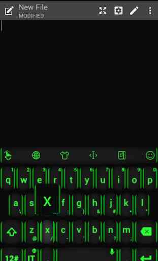 Tema de teclado NeonGree 2