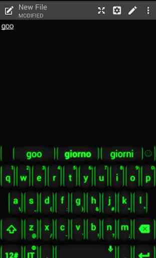 Tema de teclado NeonGree 3