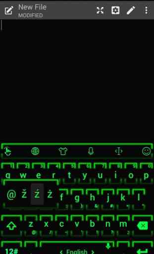 Tema de teclado NeonGrn2 4