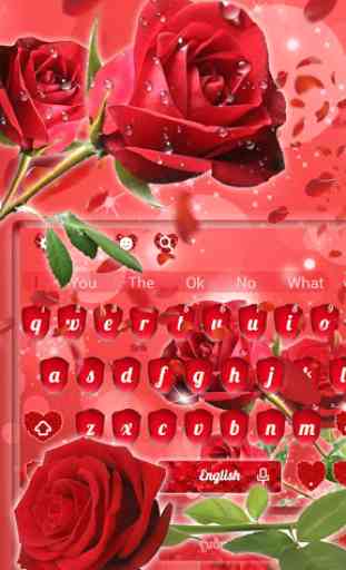 Tema del teclado Rose roja 1