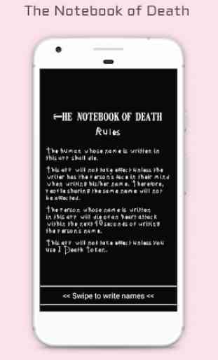 The Notebook of Death | An anime inspired app 1